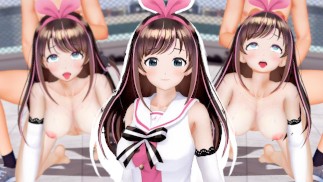 Kizuna AI трахнули раком и залили спермой