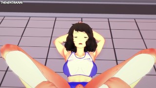 ¡Kawakami te da una paja con los pies para entrenar su cuerpo sexy! Persona 5 pies Hentai POV