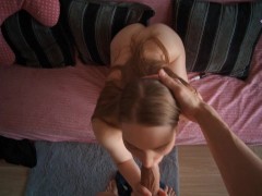 Stepsister without panties wanted to play with my dick - Screenshot 5 of 16 - Blowjob