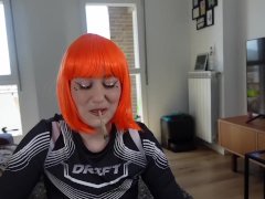 POV: JOI with real cock smoking