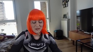 POV: JOI with real cock smoking