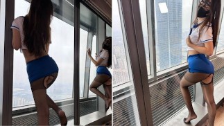Fucking at 58th floor .Great view great girl great fucking!