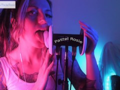 SFW ASMR - Pastel Rosie Wet Ear Licking Tingles for Deepest Relaxation - Sexy Erotic Audio Hot Egirl