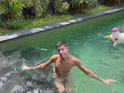 Preview 3 of Twink Hottie Plays Ass in the Pool