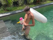 Preview 6 of Twink Hottie Plays Ass in the Pool