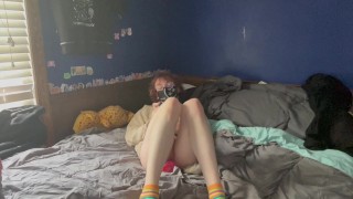 Cute submissa leva vibrador dragão ruim (Twink, Trans, Cute, Baddragon, Gape, Stretch, Cumtube)