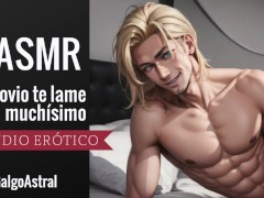 ASMR para mujeres - Tu novio enamorado te lame mientras te ríes - Voz de hombre