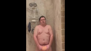 Fucking toy after shower