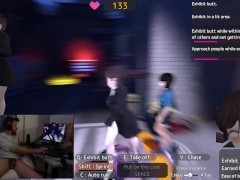 #1 La vilaine fille exhibitionniste ( Seleka_Exposes_Herself_in_a_Naked_Coat)