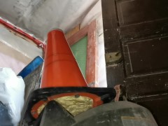 Insane Anal Training, Cone Riding Hard Out Back