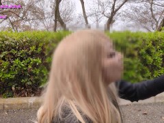 お花見中のOLが野外フェラ - Screenshot 7 of 16 - Hentai