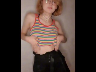 Sexy student shows her butt🥵 Video