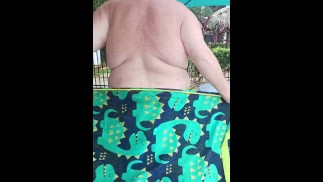 Big fat virgin ass n thong