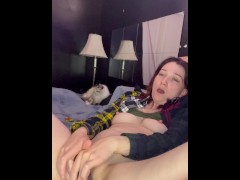 Putting my knotted dildo all the way in