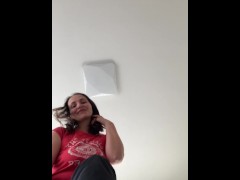 You can watch me and my feet now. Relaxing day.