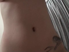 Gently rubbing her big Asian tits makes her want to give the best blowjob