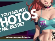 Preview 1 of Helping Your Fitness Model Bestie Take Photos For A Competition (Audio Porn)