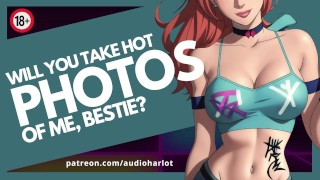 Assisting Your Fitness Model Bestie Take Photos For A Competition Audio Porn