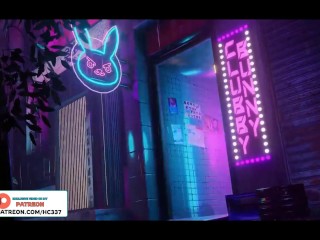 Tracer in Night Club Hentai Story Animation