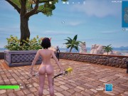 Preview 2 of Fortnite Nude Game Play - Tsukushi Nude Mod (Part 01)[18+] Adult Porn Gamming