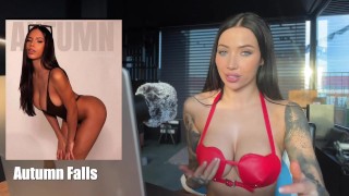 Autumn Falls, Porn ASMR Reaction, Big Tits Teenager Experience Rough Passionate Sex - Willow Harper