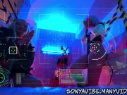Preview 2 of 4K Cyberpunk - Rebecca & Lucy Record Braindance with Chumba