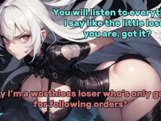 White Haired Mistress Tortures You! Video