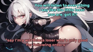 White Haired Mistress Tortures You