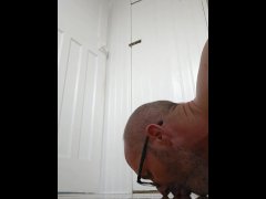 Request - pissing in a thong amd licking the piss up off the floor