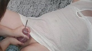 (SLOW MOTION) She made me cum with a metal rod deep in my clitty pussy!