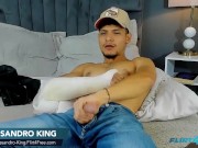 Preview 2 of Alessandro King on Flirt4Free - Bearded Stud Gets Handsy With His Thick Cock