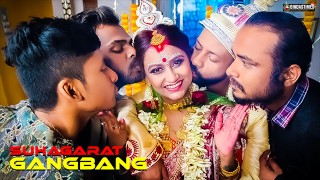 Gangbang Suhagarat - Moglie indiana di Besi, la prima Suhagarat con quattro mariti (film completo)