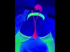 Anal stretching for sissy rave slut in lingerie while rolling on molly. Want to play with me?