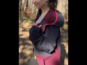 Preview 6 of Public flashing in the forest!