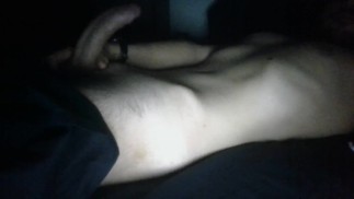 boy cum on his body while jerking off