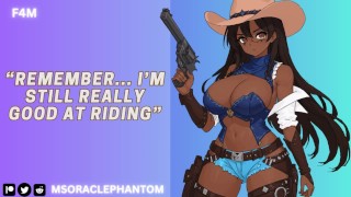[F4M] Cowgirl Bandit redt je en wil meer dan alleen een beloning [Pt 2] [Country Accent]