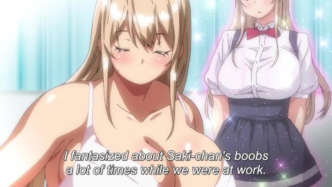 Big Boobed Blonde Loves Tongue Kissing From Her Manager | Anime Hentai 1080p