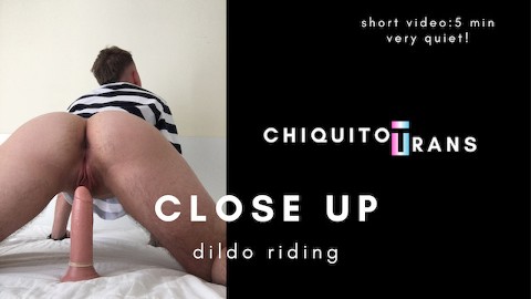 Watch me riding that dildo thinking about your dick! FTM