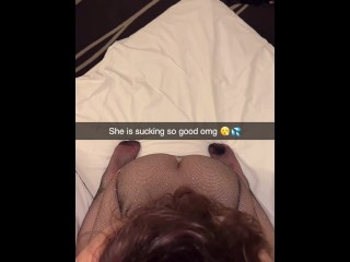 Snapchat compilation: 18 year old teen cheats on her boyfriend in the hotel room after the party