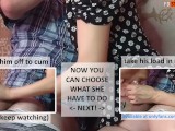 Interactive porn - Ep. 1 last choice: help stepbro cum with stepsis hands or let him cum inside?