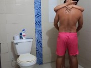 Preview 2 of The argument and fight with my ex-boyfriend ends in a delicious fuck in the bathroom