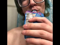 Piss mess and cum all over myself - Screenshot 1 of 16 - Piss