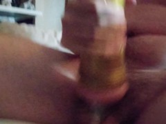 Beating the shit outa my dick with a fleshlight just for you