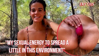 Ersties - Dina Brings Her Sexual Energy To The Woods To Masturbate