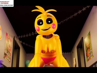 FNAF CHICA DICK RIDING IN CAFE | FIVE NIGHTS AT FREDDY HENTAI ANIMATION 4K 60FPS Video