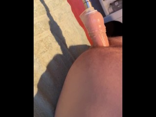 Anal orgasm with fuck machine Video