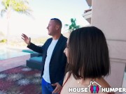 Preview 4 of HouseHumpers Hot and Horny Homeowner Gets Fucked Hard by Two Guys