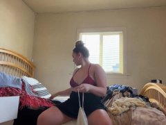 Watch me do laundry in a tiny skirt with g-string [OnlyFans & Slushy @ ErikaKaySensuality]