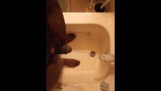 Taking a piss in tha shower.....
