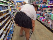 Preview 3 of no panties | in walmart showing off my ass | people are looking